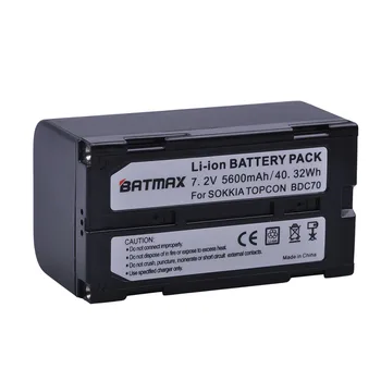 Литиево-йонна батерия Batmax 1Pc 5600mAh BDC70 за тахеометров Topcon Sokkia, роботизирани тахеометров и ГНСС приемници