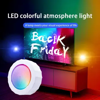 Магнитен RGB 8 Цвята Димиране Сензорен екран Сензор LED лека нощ, Акумулаторна батерия Декоративен Стенен Лампа За Дома, Спални Гардероб Стълби