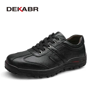 Марка DEKABR, размери 38-48, модни мъжки обувки на плоска подметка от естествена кожа Ръчно изработени, мъжки мокасини от мека кожа, Висококачествени мъжки обувки 0