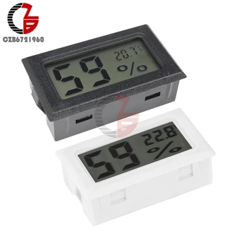 Мини LCD Дигитален Термометър, Влагомер на Автомобилния Автоматичен Сензор за Температура и Влажност на въздуха М от Вътрешната на Външната Температура, Тестер Detecor