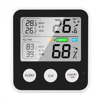 Мини Вътрешен Термометър, Влагомер Домашен Цифров Монитор Влажност Термометър С Индикатор за Комфорт на Въздуха Termometro термометъра
