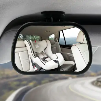 Монитор Мини-автомобил за малки деца, Сигурно Огледалото за обратно виждане на задната седалка, Регулируема Детско Куполна Огледалото за обратно виждане, че Колата е коса 2 в 1, Автомобил-стайлинг 0