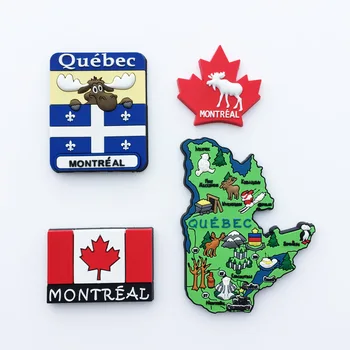 Монреал, Квебек, Канада стикер за хладилник Местната Култура Туризъм Паметник Декоративни Занаяти Магнитни PVC Пластмасови Магнити За Хладилник