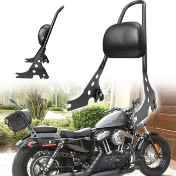 Мотоциклет Черен Сменяем Заден Пътнически Сиси Бар Тампон Върху Облегалката на Седалката, За да Harley Sportster Iron XL1200 883 2004-2021 2020 г. 2018 г. 2019