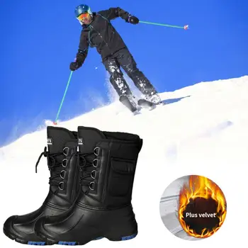 Мъжки Зимни обувки за ски на Открито Нескользящие Патица Ботуши за Туризъм