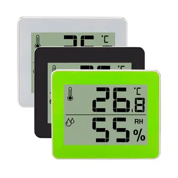 Най-Лесен за употреба Цифров Стенен термогигрометр Пластмасови Домакински Влагомер за помещения Термометър