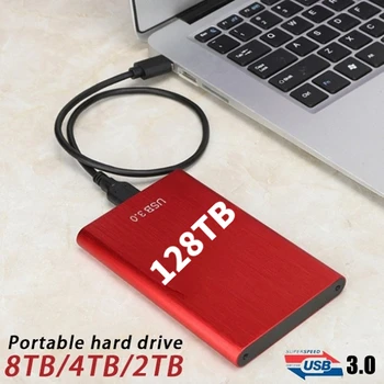 Нов 128 TB HDD/SSD USB3.0 SATAHigh Speed 2,5/Външен твърд диск Високоскоростен Преносим 64 TB 32 TB Твърд диск USB3.0 Твърд диск За съхранение на