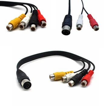 Нов MIDI DIN 5 ПЕНСА Включете 2 RCA и 4RCA Phono Гнездо с Жак MF аудио кабел 0,5 М 1,5 М