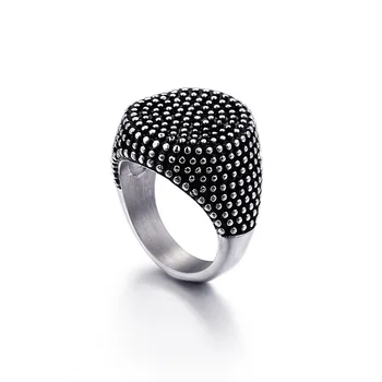 Нова мода ретро пръстен от неръждаема стомана мъжки пръстен бижута от титанов пръстен от стомана
