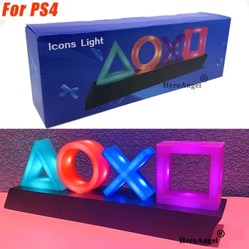 Нова Осветяване на Иконата Игри с Гласов контрол за PS4 за Playstation Player Търговски Цветни Светлини Дропшиппинг 0