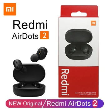 Нови Оригинални Xiaomi Redmi AirDots 2 Безжични Слушалки Bluetooth 5,0 Слушалки Mi Ture Безжични слушалки Слушалки в ушите Слушалки
