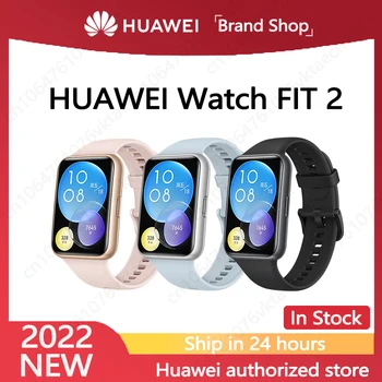 Ново записване, Умни часовници HUAWEI Watch FIT 2, 1,74-инчов AMOLED-дисплей, обадете се по Поддръжка на Bluetooth високоговорители