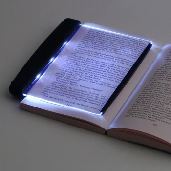 Нощна светлина за Четене на Книги LED Книги Осветление Креативна Плоска Плоча Очите за Дома Спалня Преносим Пътуване Хотел Led Настолна Лампа