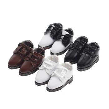 Обувки за кукли, обувки от изкуствена кожа, е подходяща за кукли DOD Obitsu11 GSC и 1/12 BJD, аксесоари за кукли, Играчки 2,4 *1,0 см