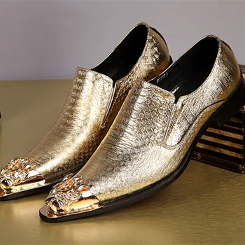 Обувки; Мъжки класически модел лоферы; градинска мода Официална Кожени Обувки Без Закопчалка За Мъже; 