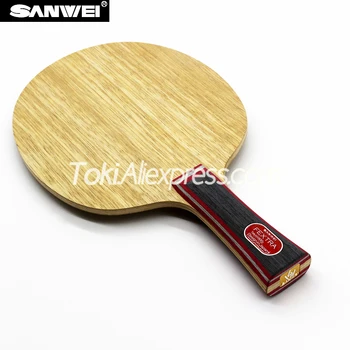 Оригинален Sanwei FEXTRA 7 Нож за Тенис на маса (7 Слоя Дърво) NORDIC 7 Ракета за Тенис на маса Прилеп Гребло 0