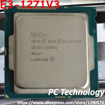 Оригиналния cpu Intel Xeon E3-1271V3 3,60 Ghz, 8 М LGA1150 Четири-ядрен Настолен процесор E3-1271 V3 Безплатна доставка E3 1271V3