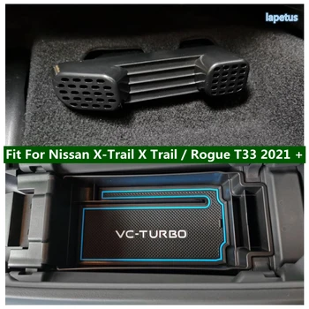 Под Седалката Отдушник Ac Тампон За Nissan X-Trail X Trail/Rogue T33 2021 2022 Черни Детайли На Интериора Подлакътник Скоростна Тава За Съхранение