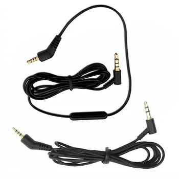 Подходящ за BOSE QC3 кабел за слушалки линия подмяна слушалки линия записване на микрофона линия на силата на звука