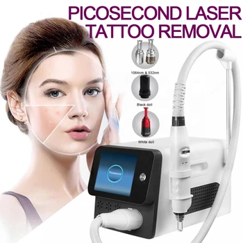 Преносим лазер ND Yag с Q-Ключа преносима машина лазер за премахване на татуировки пикосекунды микро-лазер за премахване на пигмента микро - за remova страдащите от акне