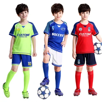 Продажба На Едро На Потребителски Персонални Детски Футбол Джърси Риза Високо Качество На Детска Футболна Форма Джърси Футбол За Малки Момчета Y302