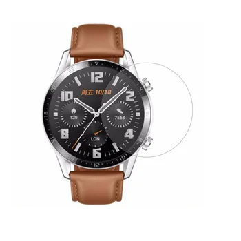 Прозрачен Защитен слой От Закалено Стъкло За Huawei Watch GT 2 Active /Elegant GT2 42 мм и 46 мм Smartwatch на цял екран Защитно покритие 0