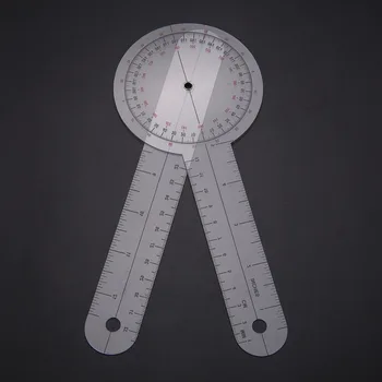 Прозрачен Пластмасов Угломер Ъглова Линия Измервателен Инструмент За Измерване На Огъване Става Транспортир На 360 Градуса Инструмент За Измерване На Ъгъла