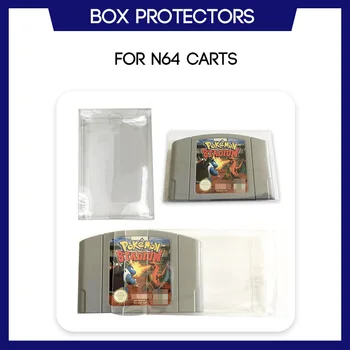 Протектор кутии За N64 За Nintendo 64 Cart Cartridge Game Обичай Прозрачна Пластмасова Обвивка