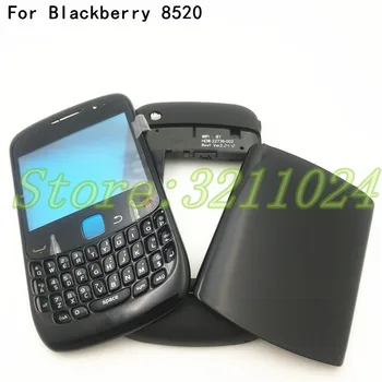 Пълна Капак на Корпуса Калъф За Blackberry Curve 8520 Размерът на Средната Рамка на Задния Капак на Отделението за батерията С Английската Клавиатура резервни Части За ремонт на