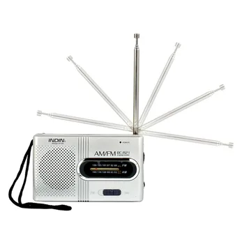 Радио на Батерии AM FM Транзисторное Радио Компактни Транзисторные Радиостанции Високоговорител, Жак За слушалки Издръжлив