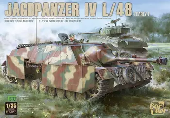 Рамка BT016 1/35 Мащаб Немски Jagdpanzer IV L/48 [Началото] Модел комплект