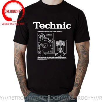 Реколта Топла Онлайн Тениска Dj Beats, Тениска, за Мъже Забавната Музикална Тениска с Техника, Тениска с DJ рок-музика, тениски с рок-роллом, Camisetas 0