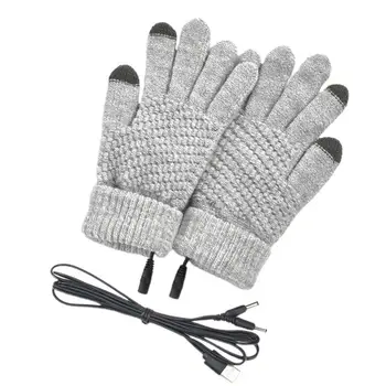 Ръкавици С топъл Зимни Топли Ръкавици С Вграден Нагревателен Лист С Захранван От USB Меки Трайни Зимни Работни Ръкавици За Мъже И Жени