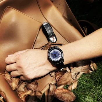 Ръчен часовник Enmex с творчески дизайн от star concept brief от неръждаема стомана с прости лице, модни кварцов дамски часовник 0
