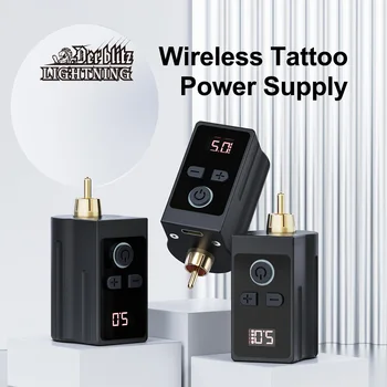 Светкавица безжично захранване за татуировки акумулаторна батерия с голям капацитет 1700 mah RCA конектор HYlab tattoo supply 0