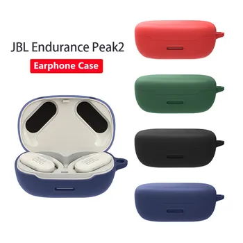 Силиконов Калъф за Слушалки За JBL Endurance Peak2 Soft Wireless Bluetooth Кутия За Зареждане, Слушалки, Защитно покритие С една Кука