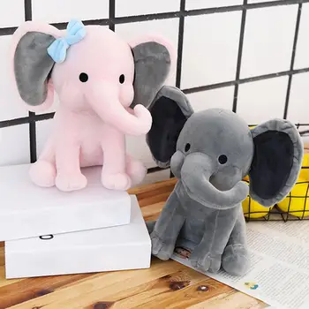 Сладък Cartoony Плюшено Дълъг Слон с Носа Кукла Детска Играчка За Сън, Детски Подарък