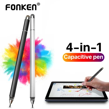 Стилус FONKEN За смартфон Xiaomi Redmi, Молив, на Екрана, Дръжка, Таблет, сензорна писалка, 4-в-1, Писалка за Рисуване за iPad, Samsung, HP, Дръжка