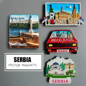 Сърбия магнити за хладилник Белград туризъм паметник занаяти оцветени магнит магнити за хладилник 0