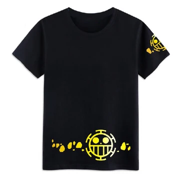 Тениска One Trafalgar Law, аниме, Cosplay, Тениска със Златен Модел, Модни Мъжки И Женски Студентски Памучни Блузи, Нови Тениски С Къс Ръкав 0