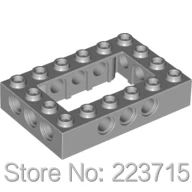 * Технически тухла 4x6 вата. с отворен център * 10 бр. сам enlighten block brick, част от № 32531, който е съвместим с други национални отбори частици 0