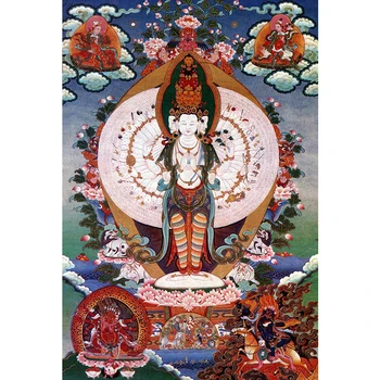Тибетски Будистки Тангка Декорация На Дома Картина Тангка Хол Подвесная Картина