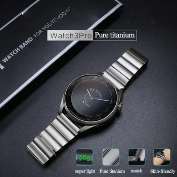 Титан Каишка за часа за Оригиналните Huawei Watch 3 3 Pro 22 мм Титан Метална Каишка за часовник Huawei GT 2 Magic 2 GT 2Д Каишка за Китката