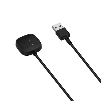 Топ Sense Кабел с Док-Станция Смарт Гривна Взаимозаменяеми Кабел за зареждане Преносимо USB Зарядно Устройство за Fitbit Versa 3 / Fitbit 0