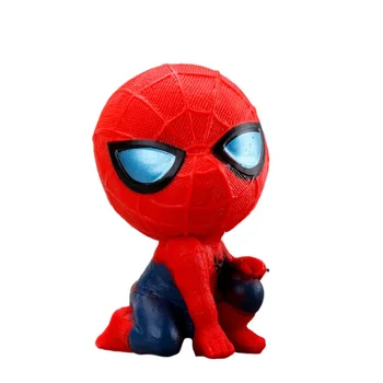 Фигурка на Spider-man Диснеевские Отмъстителите на Marvel Легенди Фигурки 5,5 СМ PVC Q Версия на Модел на Кукли, Детски Играчки Детски Подарък Кола Украшение Figma