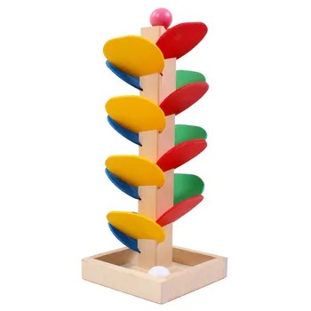 Цветно Дърво, Мрамор Топката Неблагодарна градивните елементи на Монтесори Забавни Играчки Обучение на Деца DIY Дървена Детска Играчка Детски Подарък