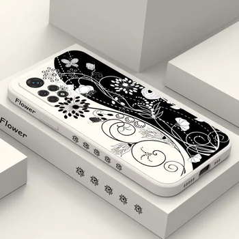 Черно-бял арт Калъф За телефон Xiaomi Redmi Note 11 11S 10 10A 10T 10S 9T 9 8 7 Pro Plus 10В 9А 9В 9T 5G и 4G калъф