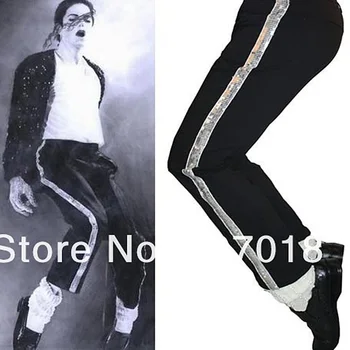 Широки чорапи MJ Michael Jackson с кристали ръчно изработени от 100% (СЕРИЯ PRO)
