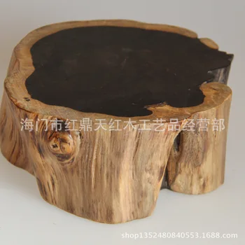 Эбеновое дърво произвежда изделия от махагон с нефритовым пьедесталом странна форма, дървен пристан, дървесен талаш