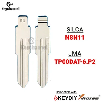 10 Бр. Универсална Сгъваема Дистанционна форма на ключова острието на Nissan Type NSN11 TP00DAT-6.P2 KD Сменное Кола Сгъваема ключова нож За Nissan, Honda, Subaru 1